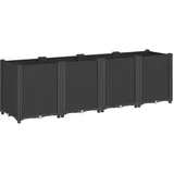 vidaXL Pflanzkübel 160 x 40 x 53 cm Schwarz