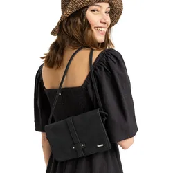 Mini Bag ROXY "Peaceful Bay", Damen, grau (anthrazit), 100% Polyurethan, Taschen