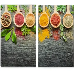 Zeller Present Herd-Abdeckplatte »SPICES«, aus ESG-Sicherheitsglas hergestellt Zeller Present bunt