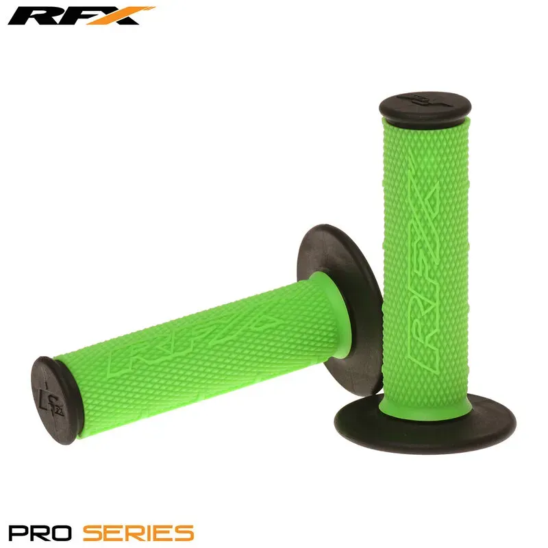 RFX Paar Zwei-Komponenten-Griffe Pro-Serie schwarze Enden (Grün/Schwarz) Paar, schwarz
