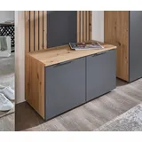 HBZ »Lagos, Garderobenbank BxHxT 80x44x38 cm - eiche), anthrazit