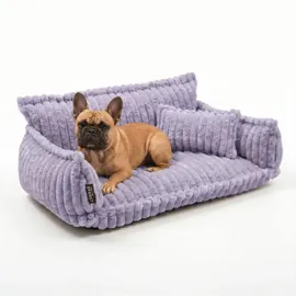 noviclass-shop Hundesofa | Katzensofa 'Chaffar' | Flieder XXL (140cm))