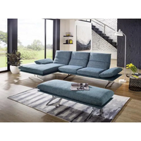Koinor Ecksofa, Grün, Metall, Uni, 3-Sitzer, Ottomane rechts, L-Form, 314x159 cm, Goldenes M, Fußauswahl, Stoffauswahl, seitenverkehrt erhältlich, Hocker Rücken echt, individuell planbar, Wohnzimmer, Sofas & Couches, Wohnlandschaften, Ecksofas