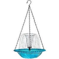Solar Vogelbad Mit Automatischem Brunnen, Ideal Für Garten, Terrasse Und Außenbereich, Dekoratives Wasserspiel, Solarbetrieben, Langlebig, Blau