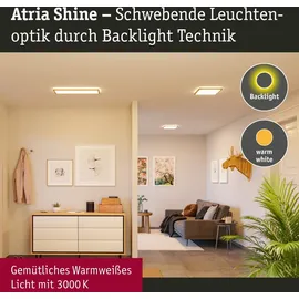 Paulmann LED Panel Atria Shine Backlight IP44 22W 2300lm Holzoptik