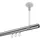 Interdeco GARDINENSTANGE INNENLAUF Sonette Sitra 160 cm, 1-läufig, 20 mm Ø Chrom