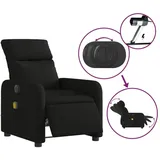 vidaXL Massagesessel verstellbare Rückenlehne 146 x 76,5 x 100 cm Schwarz mit Fernbedienung