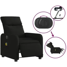 vidaXL Massagesessel verstellbare Rückenlehne 146 x 76,5 x 100 cm Schwarz mit Fernbedienung
