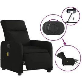 vidaXL Massagesessel verstellbare Rückenlehne 146 x 76,5 x 100 cm Schwarz mit Fernbedienung