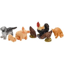 Bauernhof-Tiere, 1,5–4 cm, 7-teilig