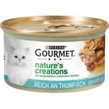 Purina x 85 g Nature's Creation Thunfisch mit Tomate & Reis Gourmet Nassfutter für Katzen