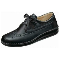 Finn Comfort Herren York Brogue Schnürhalbschuhe, Schwarz (Schwarz Togo), 44 - 44 EU