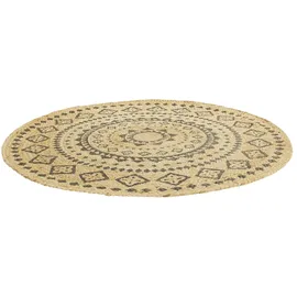 LUXORLIVING Jute-Teppich ¦ beige ¦ Jute Ø: 80.0