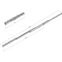 pöttker Ausziehtischführung CLASSIC - 2328 mm,