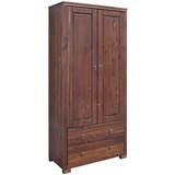 Home Affaire Kleiderschrank »Gotland«, Breite 80 cm, Höhe 178 cm, aus massiver Kiefer, FSC®, braun