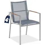 Garland® Monza Gartenstuhl 58 x 58 x 91 cm grau 4 St.