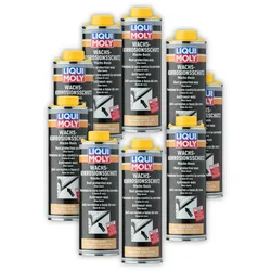 9x 1L LIQUI MOLY 6104 Korrosionsschutz Konservierungswachs braun/transparent