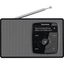 TechniSat DIGITRADIO 2 Tischradio DAB+, UKW DAB+, UKW, Bluetooth Weckfunktion Schwarz/Silber