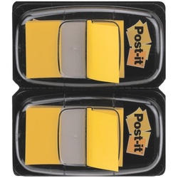 Post-it Index 2x Haftstreifen »Index« 43,2 x 25,4 mm gelb, 4.32x2.54 cm