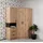 marmex möbel Eckschrank Grant 15 0 x 0 x 0 cm Braun/Schwarz