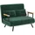 Homcom Schlafcouch Polyester 2-Sitzer Grün