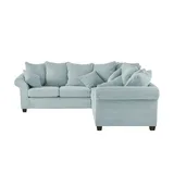 Sofa.de Ecksofa Norderney türkis/petrol ¦ Maße (cm): B: 250 H: 70 T: 250.0