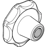 Industrial Quality Supplies DIN 6336 Sterngriff, KST schw. ST