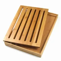 Kinghoff Schneidebrett-Set Holz 1 37 x 23 cm Braun/Mehrfarbig