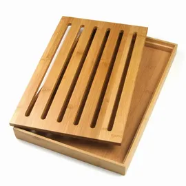Kinghoff Schneidebrett-Set Holz 1 37 x 23 cm Braun/Mehrfarbig