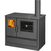 4020 Küchenofen Anthrazit, Leistung: 7,9 kW, Küchenofen, Küchenherd, Holzherd, Holzbackofen,Schwedenofen,Backfach