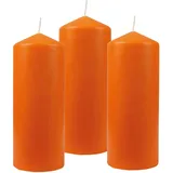 HS Candle Stumpenkerzen Ø6cm 3er Pack Ocker