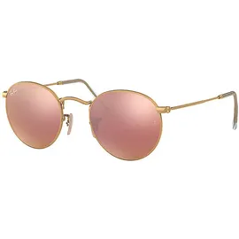 Ray-Ban Round Flash RB3447 112/Z2 50-21 polished gold/copper