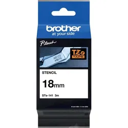 Brother Schablonenband, P-Touch, 18 mm, 3m für eletrolyt. Beschriftungen, nicht 4977766691956 Brother
