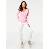 Heine V-Pullover Rosa 42