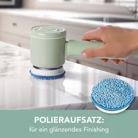 Clean Maxx Reinigungsbürste Akku 4-tlg. mint
