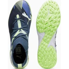 Puma Future 7 Match TT Soccer Shoe, Gray Skies-PUMA White-Fizzy Apple, 46 - 46