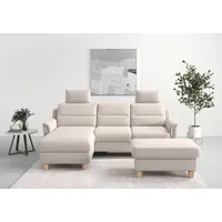 Ecksofa SIT & MORE "Farö L-Form" Sofas Gr. B/H/T: 234cm x 90cm x 168cm, Luxus-Microfaser Euphoria, Recamiere links, ohne Bettfunktion-ohne Bettkasten, grau (elephant) inklusive Federkern, wahlweise mit Bettfunktion und Bettkasten