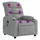 vidaXL Massagesessel 50 x 80,5 x 0 cm Hellgrau Polyester mit Fernbedienung