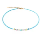 Coeur de Lion 4357/10-1506 Damen-Halskette Joyful Colours Türkis-Multicolor