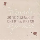 räder Cocktailserviette "Freunde sind wie Schokolade...