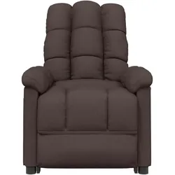 vidaXL Relaxsessel Dunkelbraun Stoff