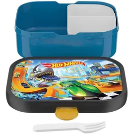 Mepal Campus Brotdose mit Bento-Einsatz und Gabel 750 ml Hot Wheels