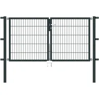 GAH Alberts Alberts Stabgitter Doppeltor Flexo 200 x 100 cm 6/5/6 anthrazit zE