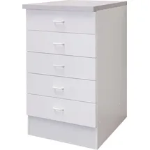 Flex-Well Unterschrank Schubkastenschrank 50 x 0 x 0 cm Weiß