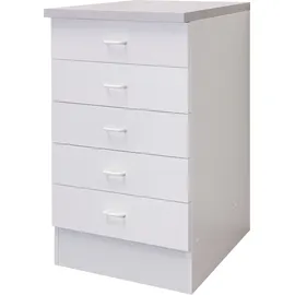 Flex-Well Unterschrank Schubkastenschrank 50 x 0 x 0 cm Weiß