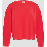 S.Oliver Scuba-Sweatshirt aus Modalmix mit Faltendetail, rot, 44