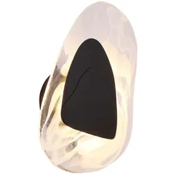 Wandlampe Wandleuchte Schlafzimmerlampe LED Wolken Design Glas klar H 31,5cm