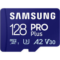 Samsung PRO Plus R180/W130 microSDXC 128GB Kit, UHS-I U3,