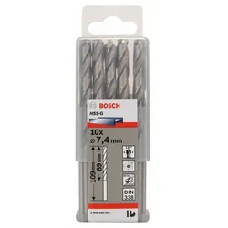 Metallbohrer HSS-G, DIN 338, 7,4 x 69 x 109 mm, 10er-Pack