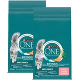 PURINA ONE Bifensis Adult Cat Salmon Trockenfutter für Katzen 19,5kg (2x9,75 kg)